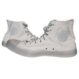 Converse Chuck Taylor All Star High-Top Sneakers Clear Unisex White Size Men 9/